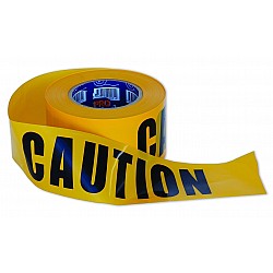 Barricade Tape Caution Black & Yellow