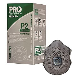 PROMESH Respirator P2 Carbon Filter With Valve PC823 Box of 12