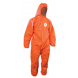 Orange Type 5/6 Chemical Coveralls SMS Asbestos Suitable 
