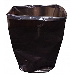 Gusset Waste Bags Black Compaction Heavy Duty 82cm x 109cm x 100um