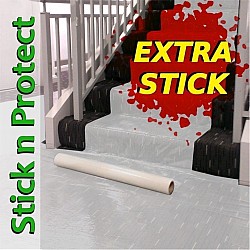 Extra Stick Commercial White Carpet Protection Film 1M x 100M