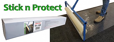 Rikdev® Film de protection autocollant pour tapis descaliers Rouleau de 600 cm x 100 m 100 m résistant aux crevaisons et à leau 
